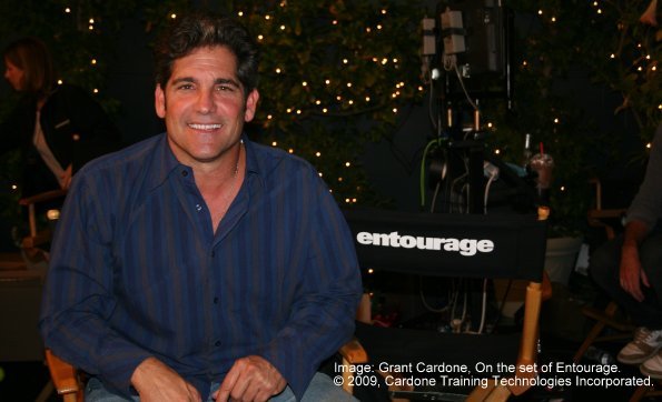 Grant Cardone on set of Entourage